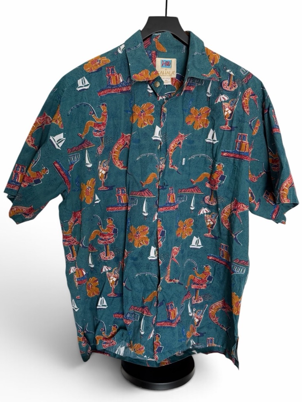 AVI Collection by KAHALA Hawaiian Made Men's XL Button-Down Shirt